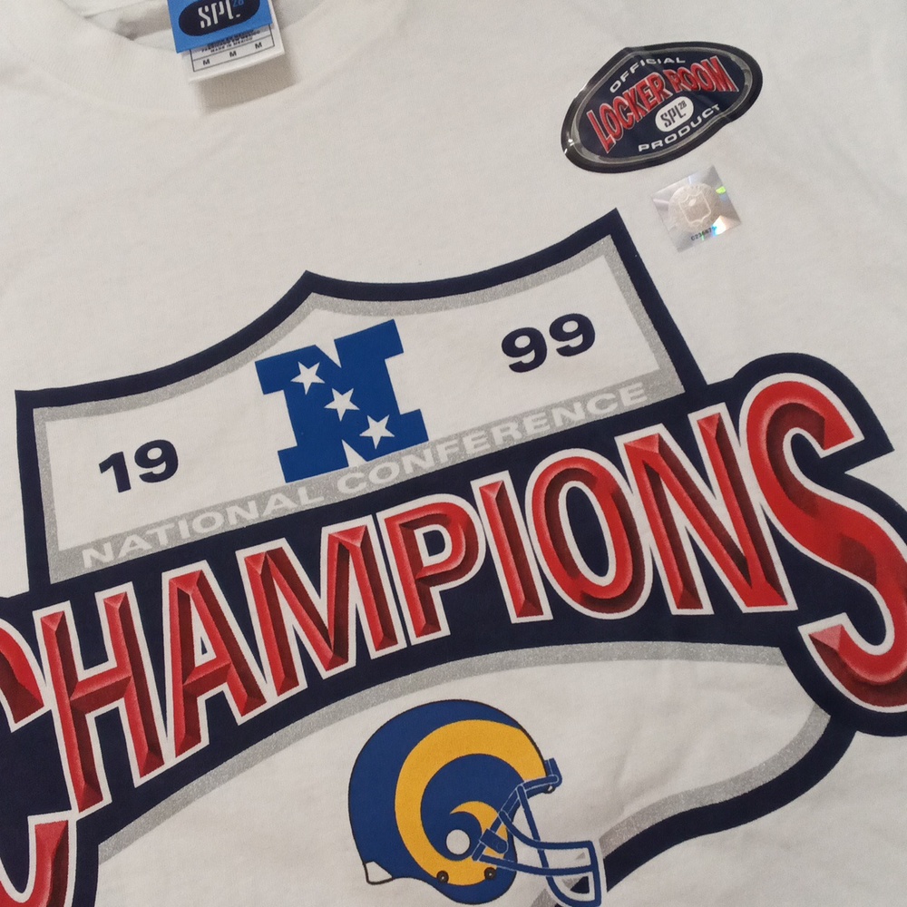 Rams Champions National Conference Size Medium Shirt - Picture 2 of 5